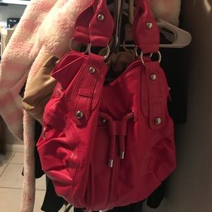 Killer awesome hot pink bag! Strap length 9”